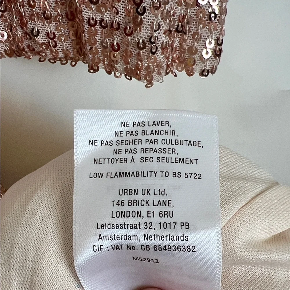 Anthropologie x Mare Mare Rose Gold Sequin Duster Cardigan Small - Picture 11 of 11